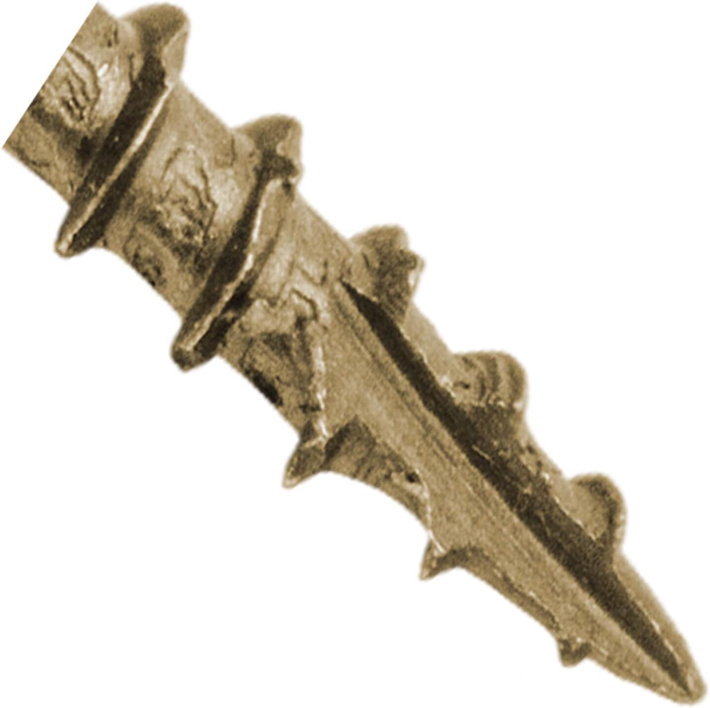 #8 x 2-12″ Cabeza de armadura blanca modificada con revestimiento exterior de estrella de bronce  Tornillo de madera de gabinete Torxcabeza de