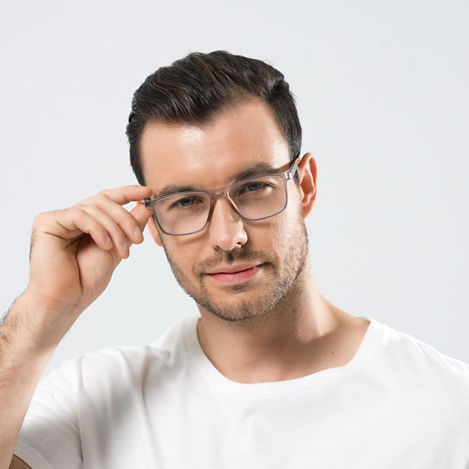 Hubeye 5 pares TR90 de gafas de lectura deportivas para hombres y mujeres ultraligeros flexibles anti-luz azul lectores +1.5