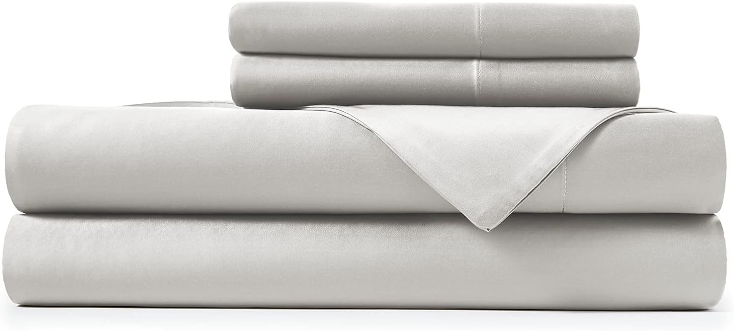 Sábanas de tamaño Queen con parte superior flexible de cabeza dividida para cama ajustable, 800 hilos, 100% algodón, 4 piezas, sábanas de número de