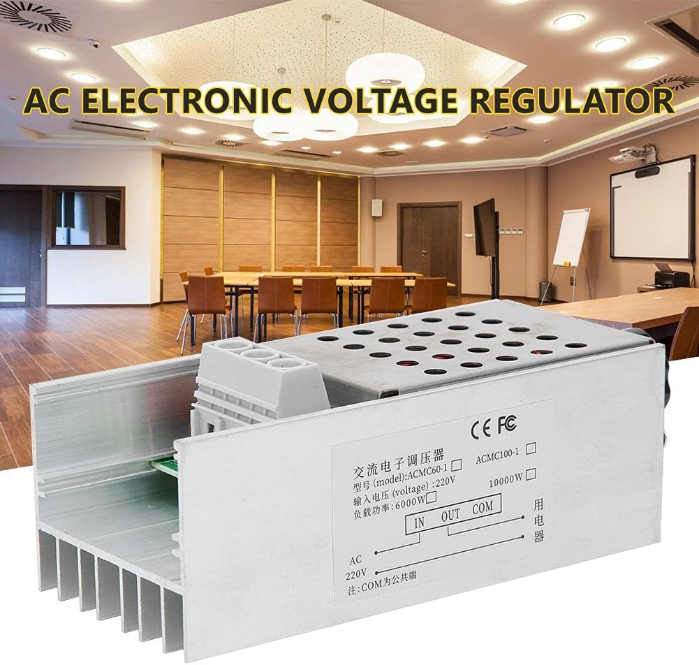 SCR Regulador de Voltaje 10000W Ultra High PowerSpeed Controlador Dimmer Termostato AC 110V 220V Regulador de voltaje Controlador de temperatura de