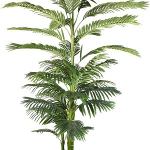 AfanD Palmera artificial de areca de 8 pies de alto, planta falsa realista, adecuada para entornos interiores y exteriores, regalo de inauguración AfanD Palmera artificial de areca de 8 pies de alto, planta falsa realista, adecuada para entornos interiores y exteriores, regalo de inauguración