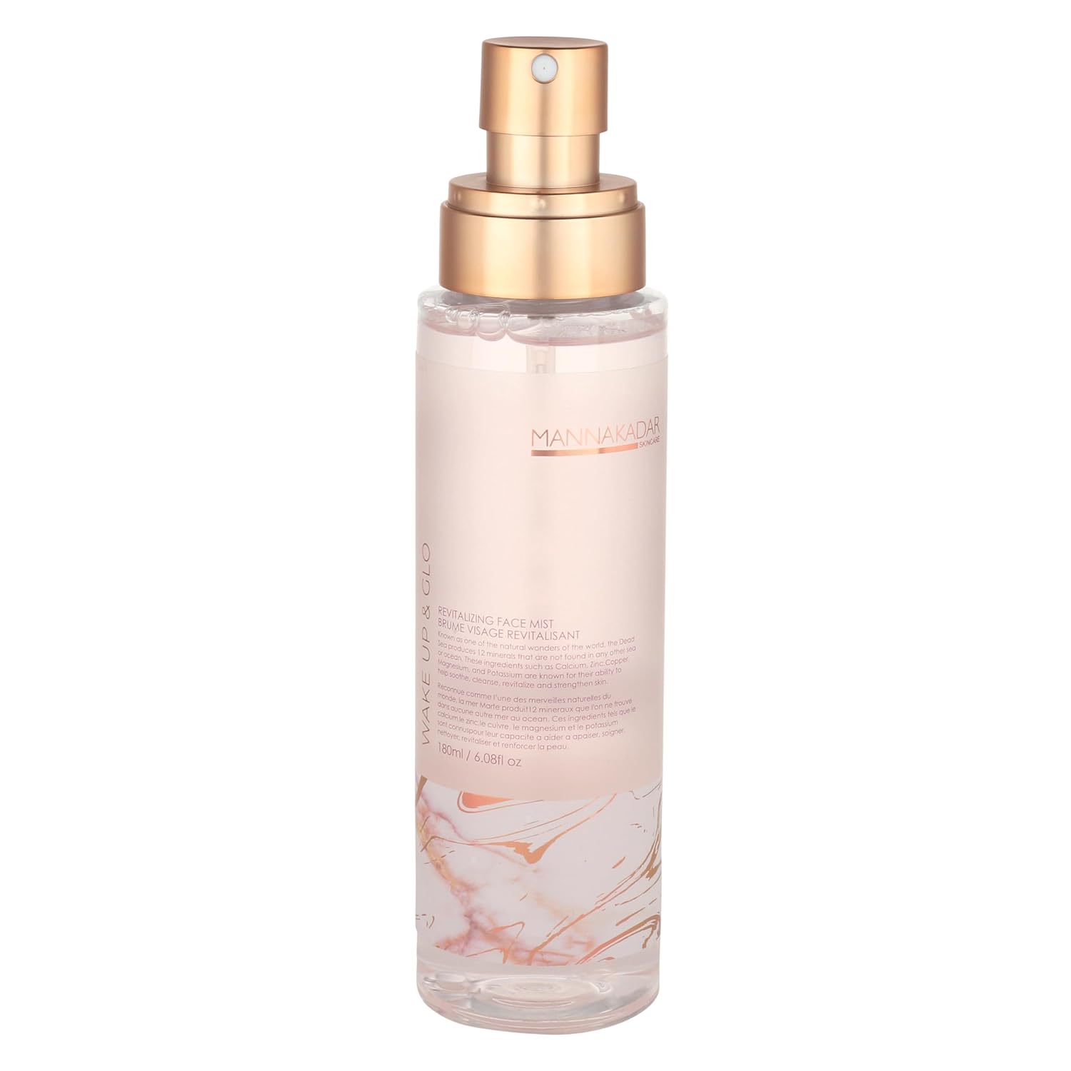Manna Kadar Beauty Wake Up & Glo – Niebla facial revitalizante, 6.1 fl oz, despierta la piel cansada, proporciona humedad, mantiene la piel