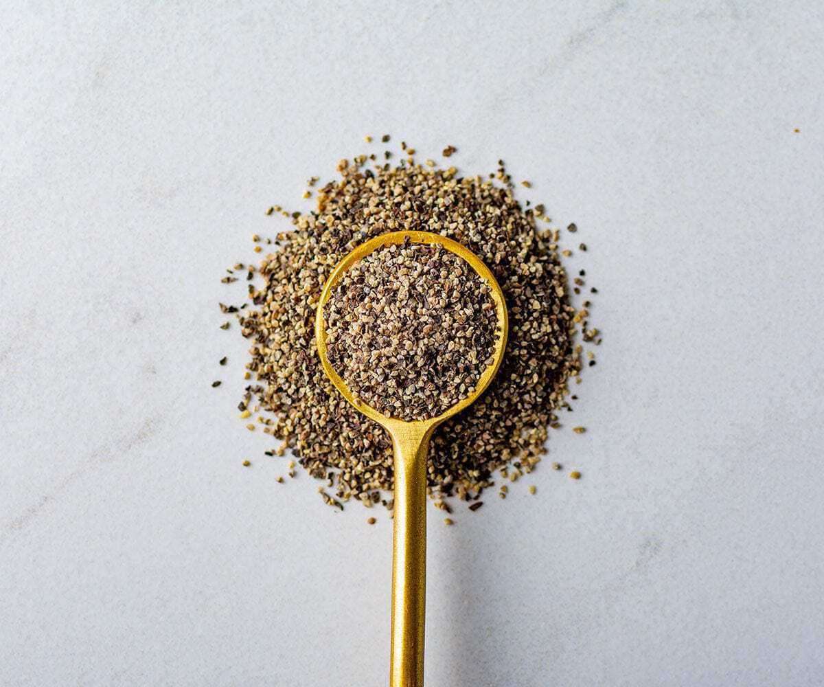 Savory Spice – Pimienta negra gruesa Malabar – Granos de pimienta negra molida gruesa de la costa de Malabar de la India (bolsa de 2 tazas – Neto 8