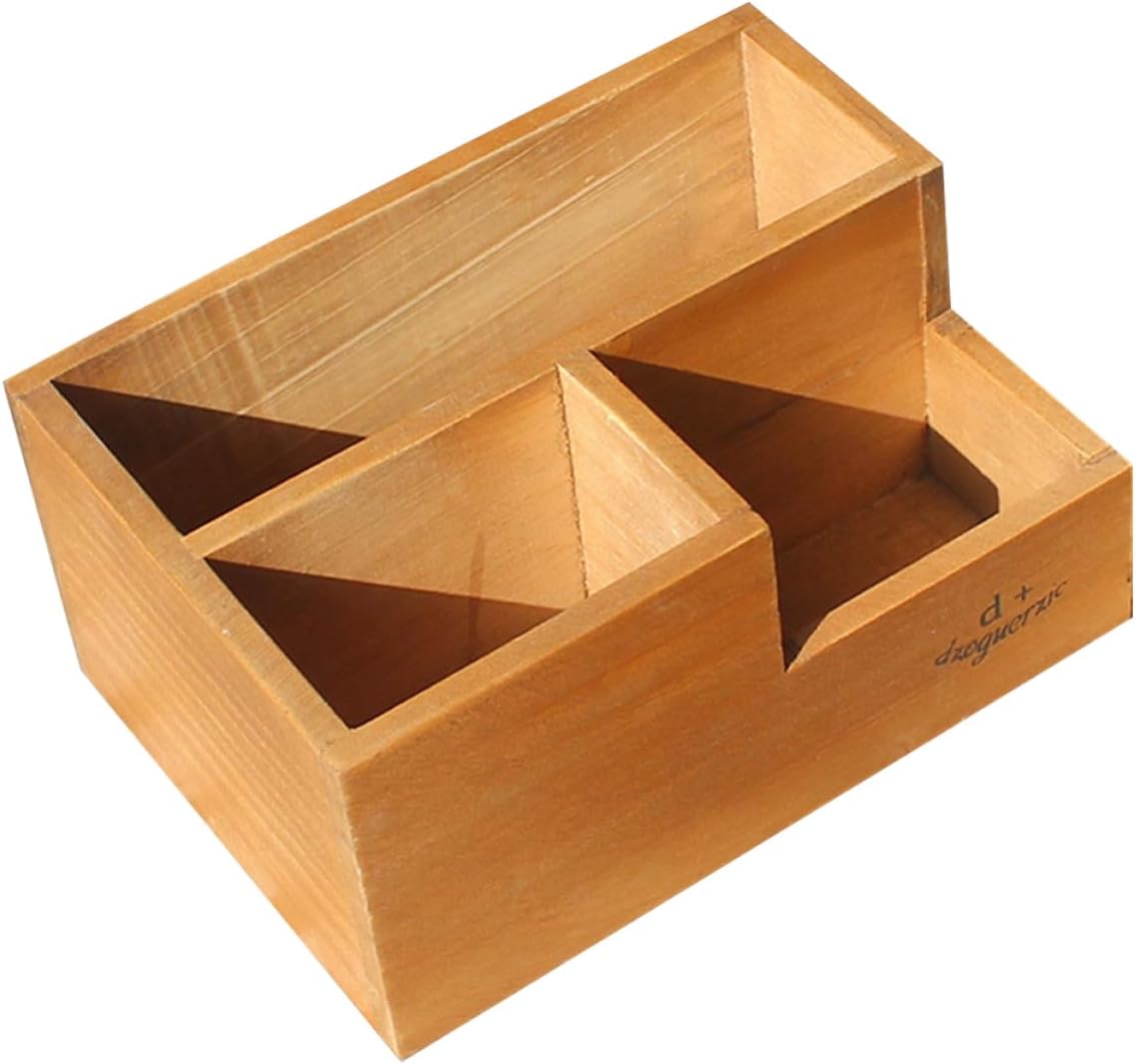 Yardwe 3 Pcs 3 Wood Desk Wooden Trinket Case Decorative Plants Jewelry Dresser Case Ornament Container Wooden Flower Pot Home Plant Container