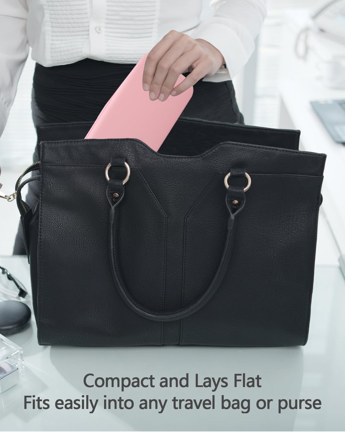 Soporte de cepillo de maquillaje de silicona, bolsa de cepillo de maquillaje de viaje, elegante bolsa de cepillos cosméticos con cremallera, bolsa