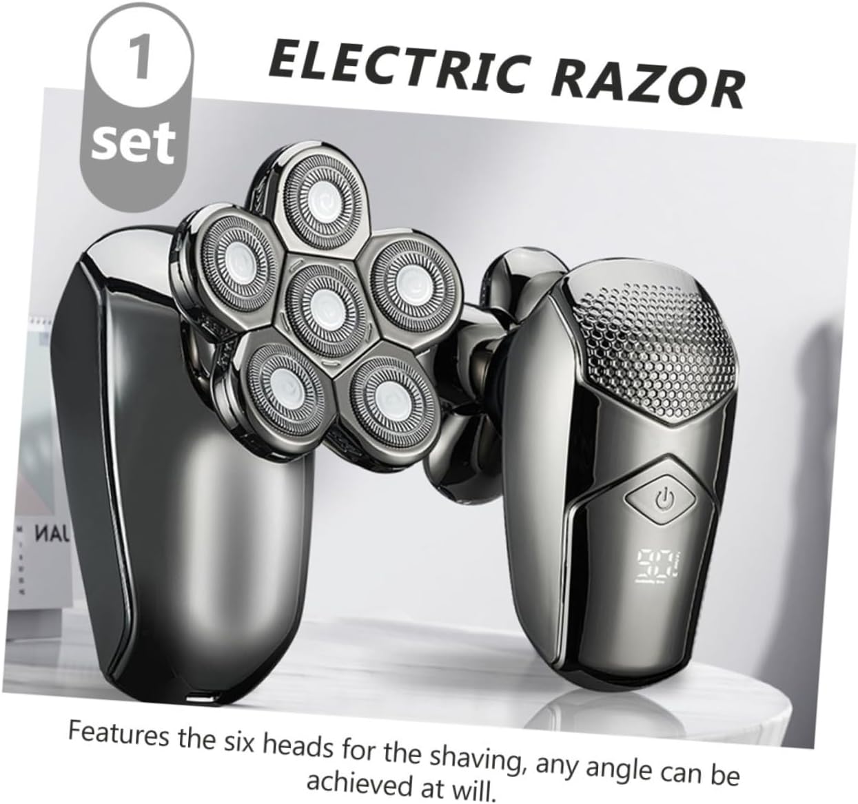 FOMIYES Juego de 2 juegos de afeitadora eléctrica para peluquería Maquina de afeitar para hombre, afeitadora de cuerpo eléctrico, kit facial de
