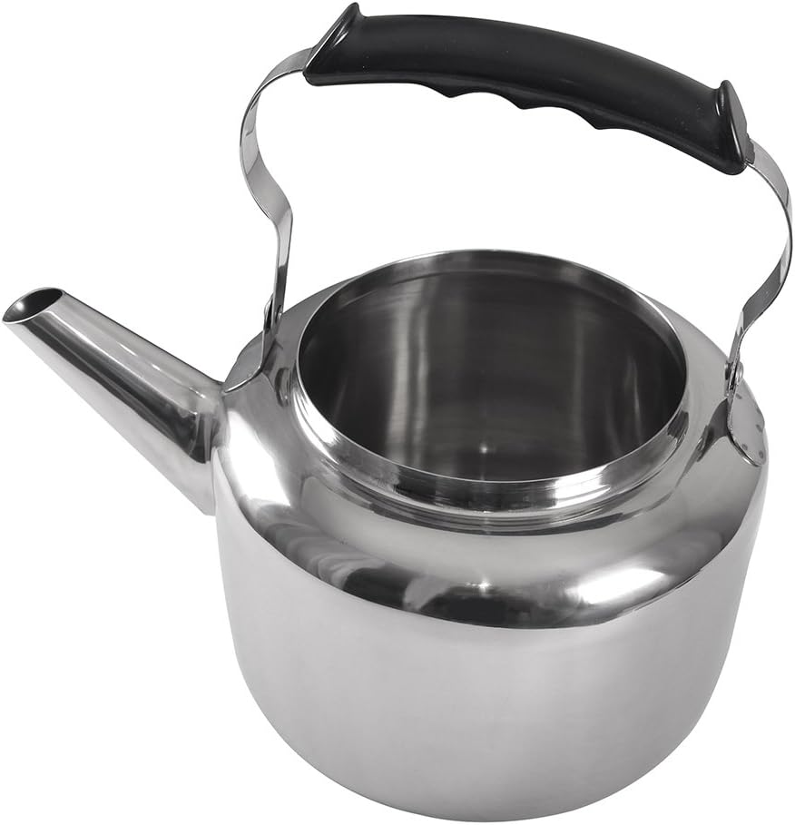 Lindy’s Hervidor de agua de acero inoxidable, 5-14 cuartos de galón, plata