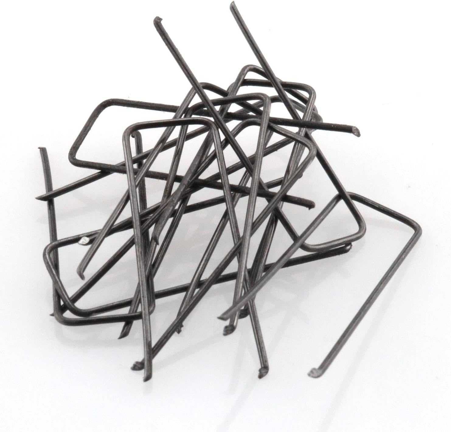 DGBRSM 100 pines en U florales para espuma de poliestireno, coronas de paja, arreglos de vacaciones, proyectos de manualidades (negro, 1.67 pulgadas)