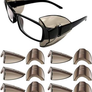 24610 pares de protectores laterales de seguridad para ojos, protectores laterales deslizantes, se adapta a anteojos de tamaño correspondiente (gris) 24610 pares de protectores laterales de seguridad para ojos, protectores laterales deslizantes, se adapta a anteojos de tamaño correspondiente (gris)