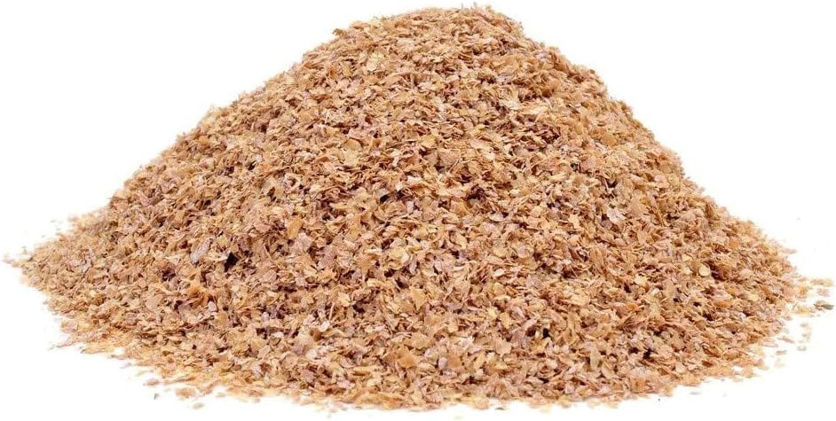 Ropa de cama de salvado de trigo 100% natural de alta calidad, alimento para gusanos de la harina y supergusanos – 1 libra