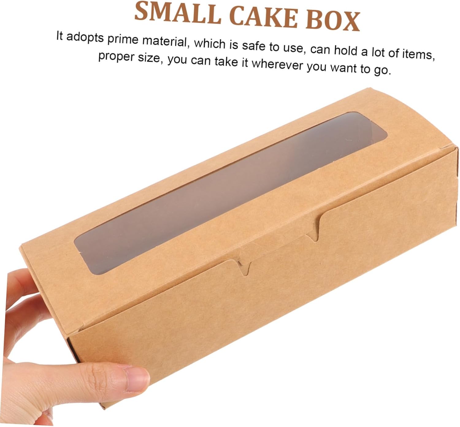 Abaodam Contenedor de embalaje para magdalenas, 60 piezas, donas, contenedor de regalo, caja de postre Kraft, muffins, macarrones, galletas, chispas