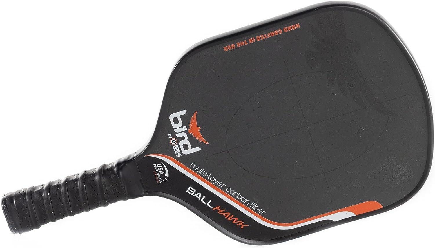 Bird Pickleball by Grip6 – Ball Hawk – Classic – Carbon Fiber Pickleball Rackets for Adults – Pickleball Paddle – Made in The USA