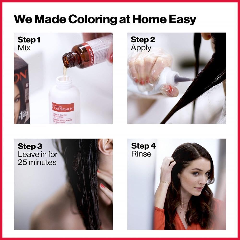 Revlon Colorsilk – Tinte permanente para el cabello, con cobertura 100% de las canas, sin amoníaco, con queratina y aminoácidos, rubio natural