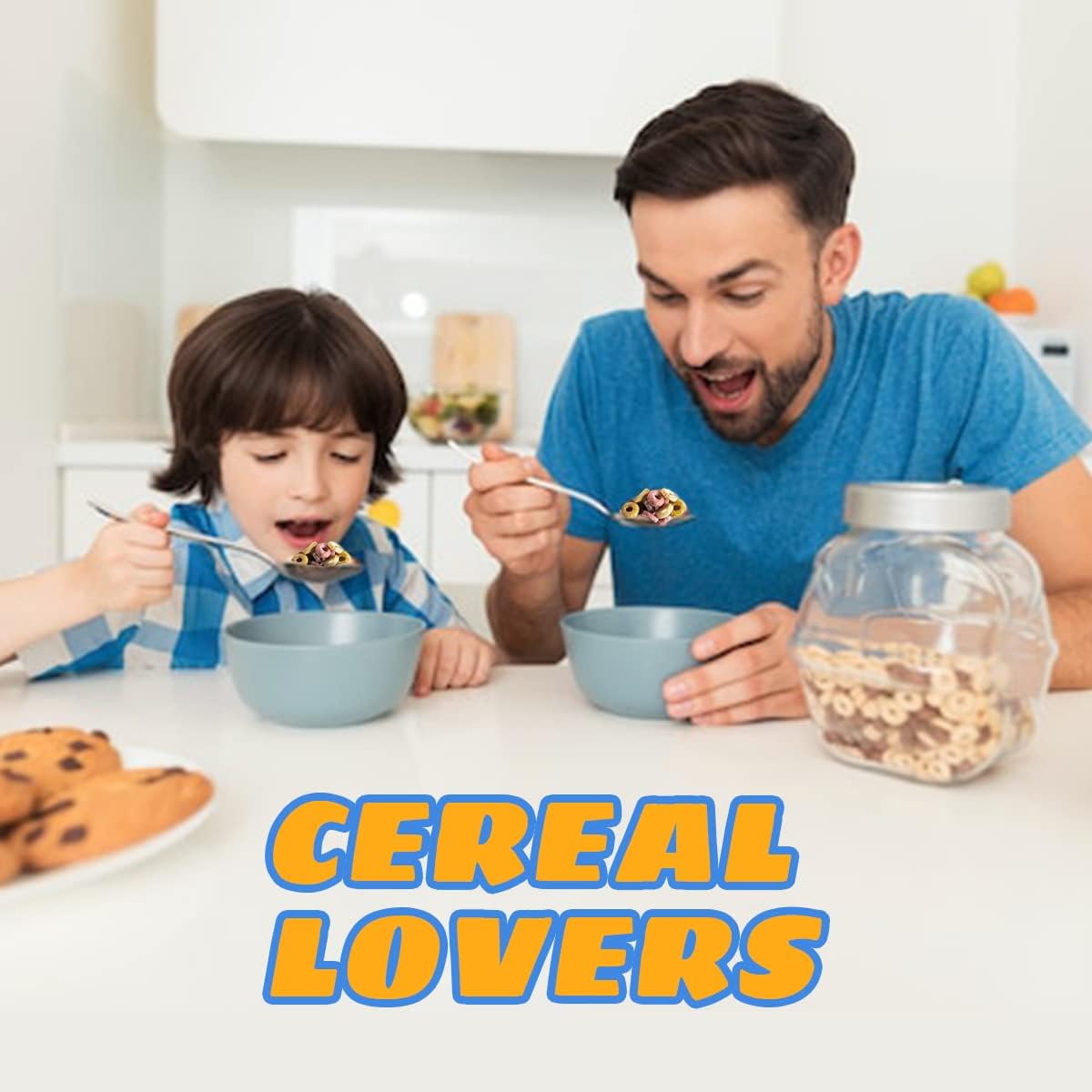 Regalos para el día del padre para papá, cuchara asesina de cereales grabada con láser, oferta real para los amantes de los cereales, tamaño de la