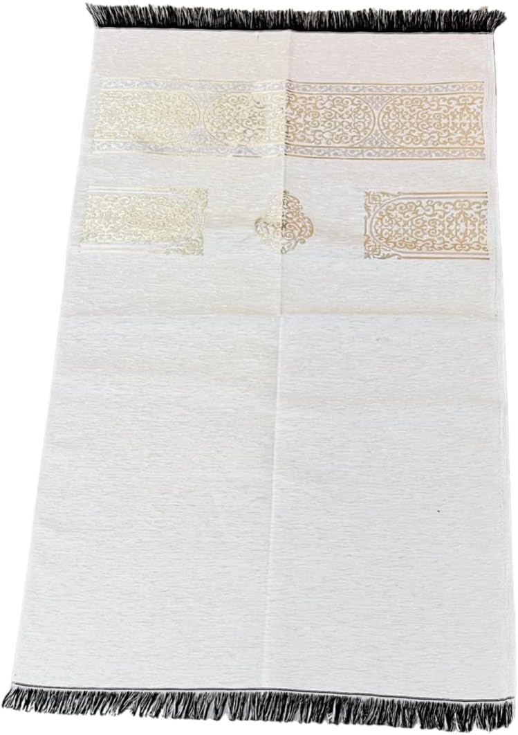 Alfombra de oración musulmana, alfombra de oración turca, alfombra de oración para hombres musulmanes, mujeres, Janamaz con temática de kaaba para