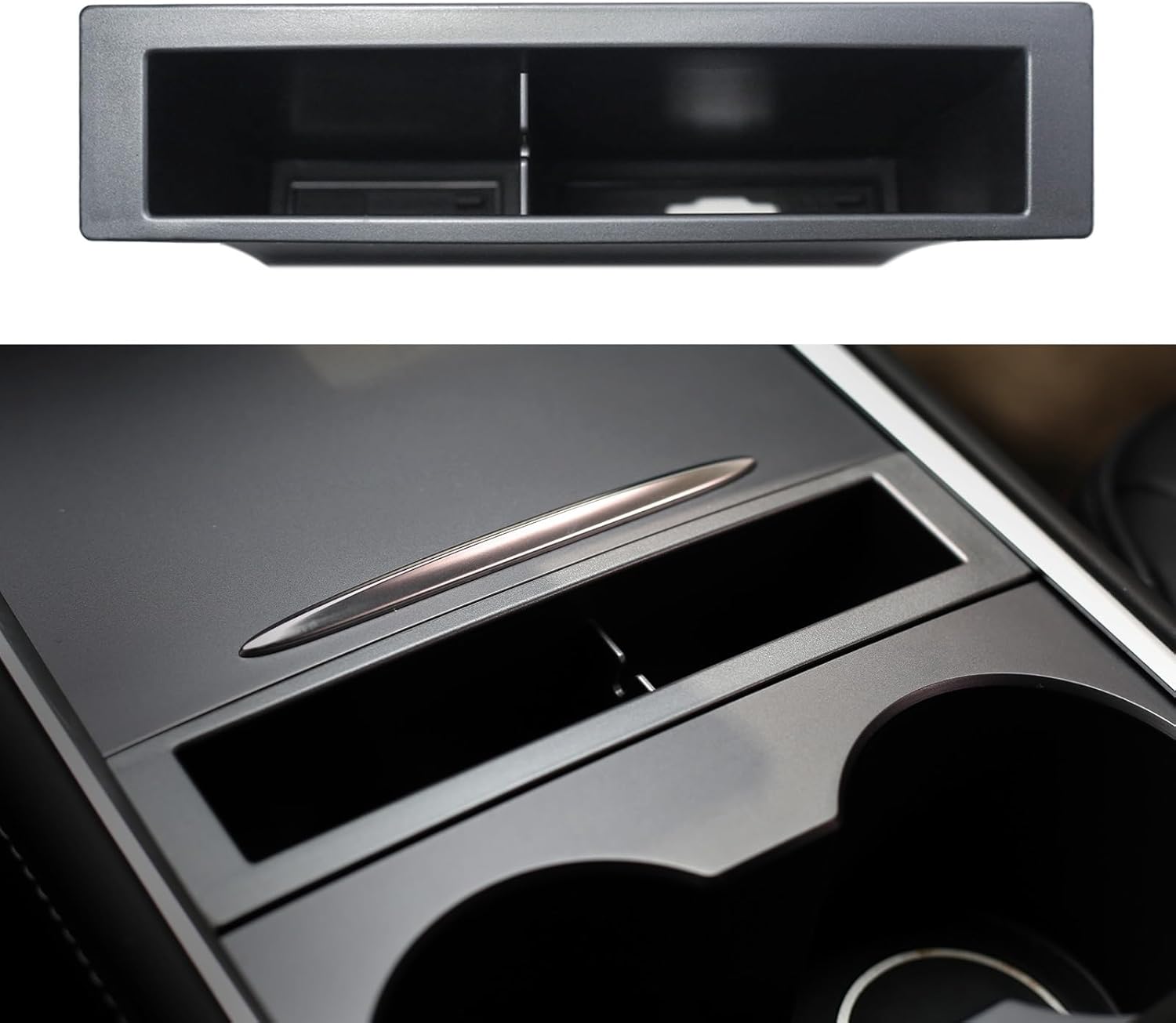 Organizador de consola central para Tesla modelo 3modelo Y consola central con ranura para teléfono compatible con Tesla USB Hub Tesla Accesorios de