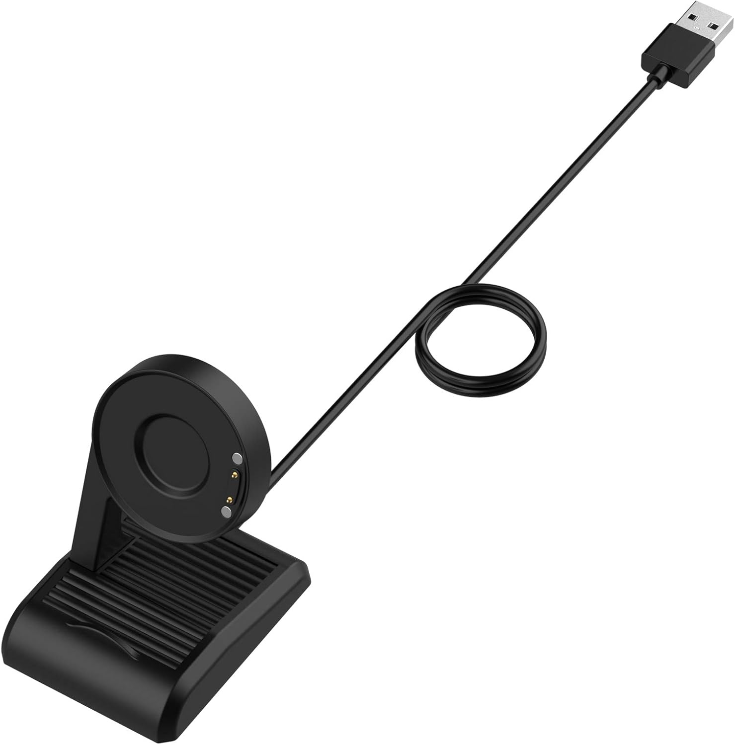Compatible con soporte de carga Ticwatch Pro 5, cable de carga USB de 3.3 pies, estación de carga de repuesto para cargador de reloj Ticwatch Pro 5