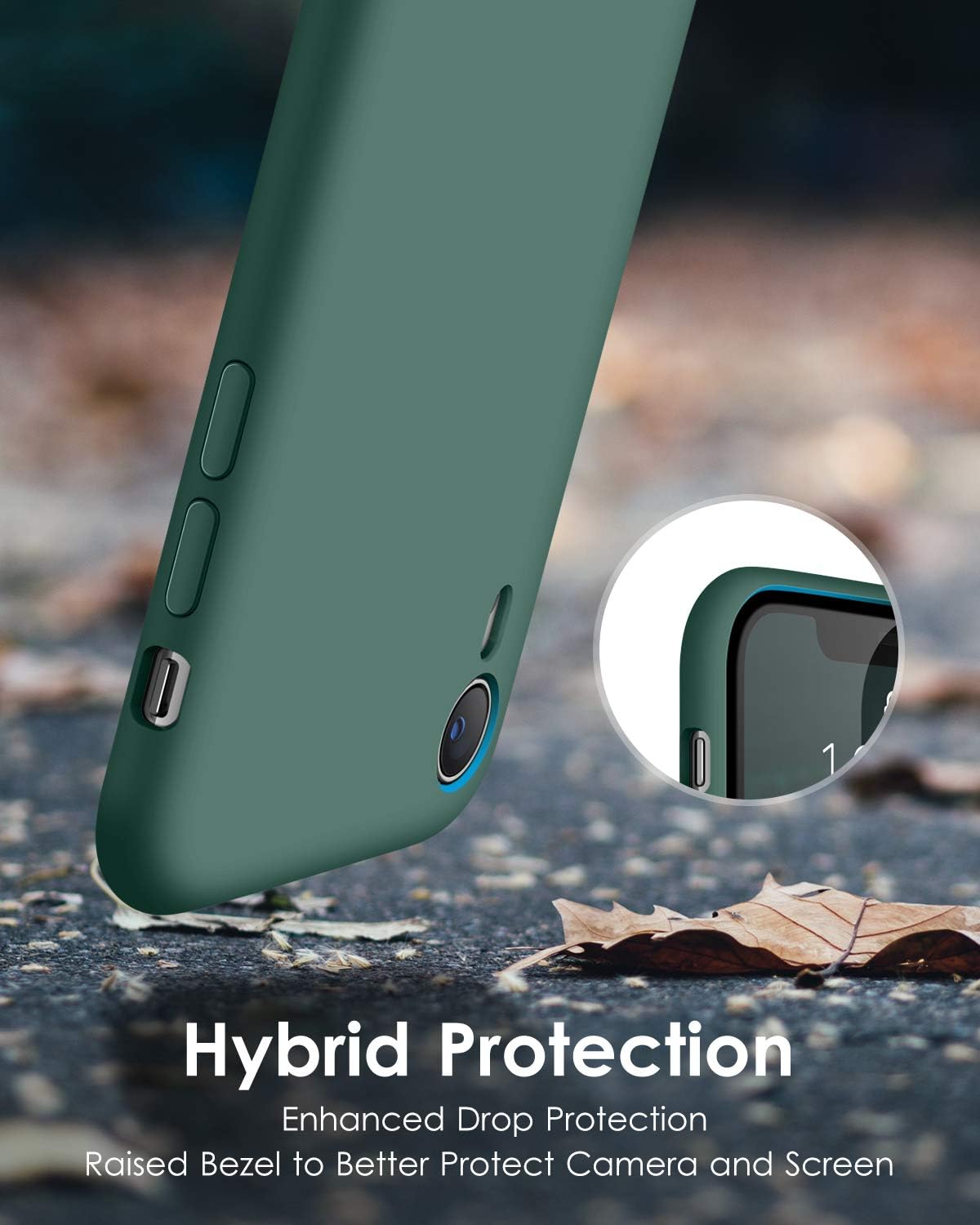 DTTO – Carcasa de silicona compatible con iPhone XR (serie Romance) con protección híbrida para iPhone XR de 6,1 pulgadas  15.49 cm.