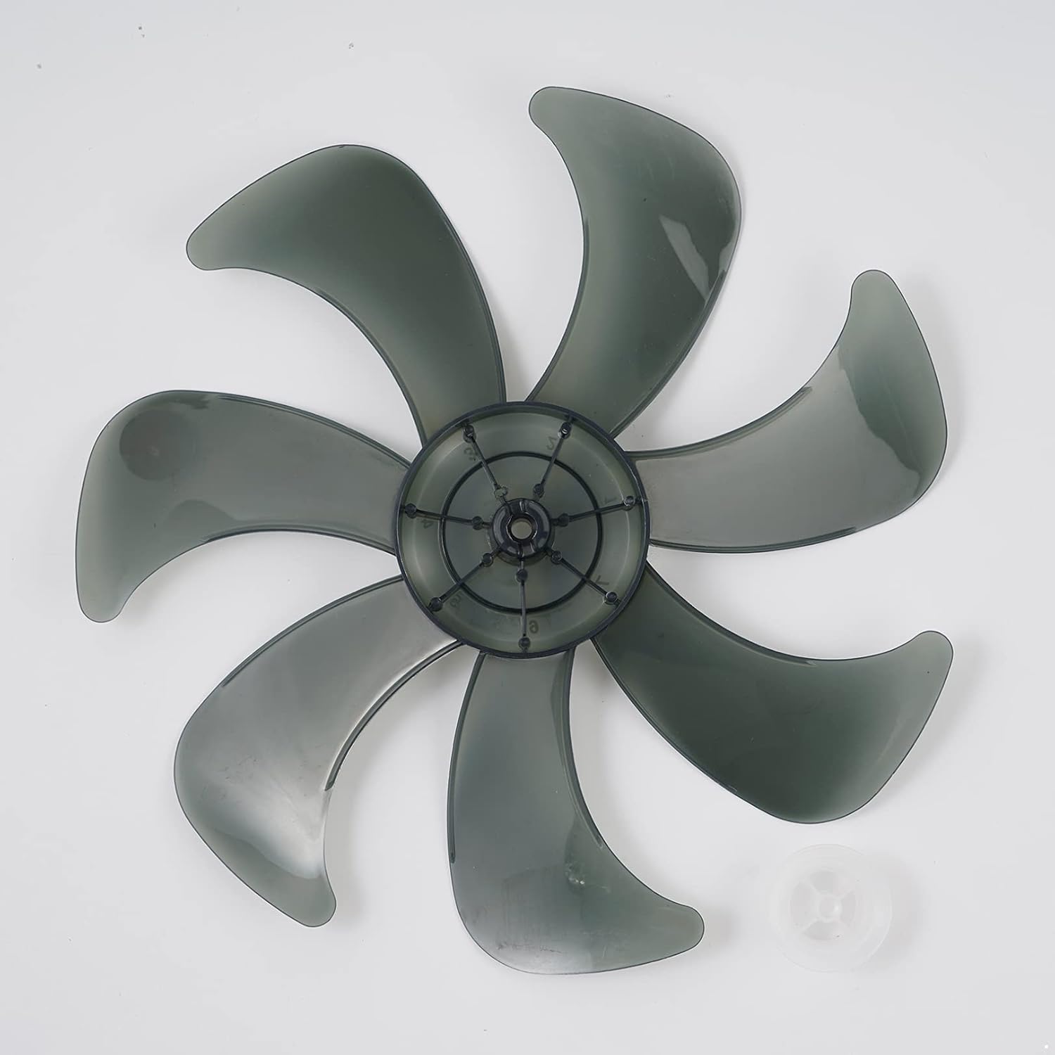 FEESHOW Ventilador universal de plástico de 16 pulgadas, 57 hojas, con cubierta de tuerca, para el hogar, ventilador de pie, ventilador de mesa,