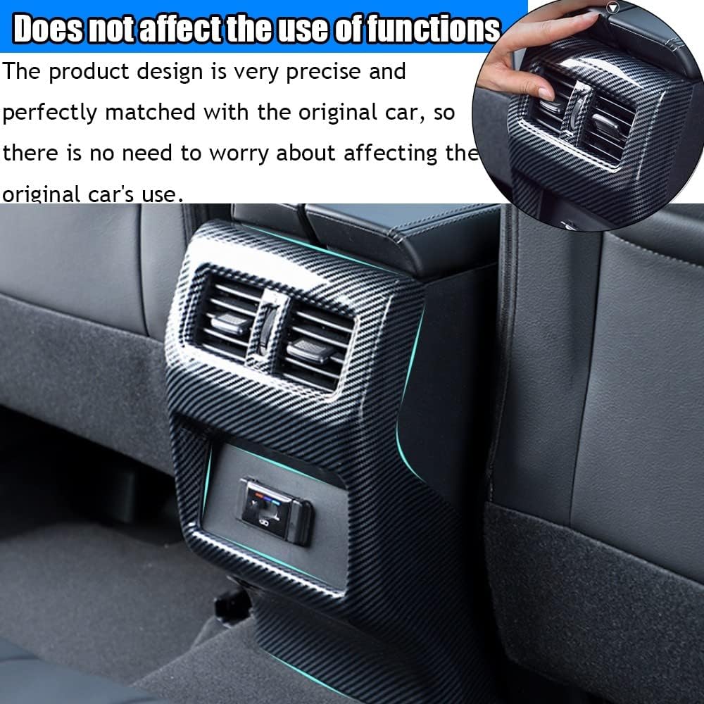 Kakash Accesorios interiores personalizados para Nissan Rogue 2021 2022 2023, cubierta trasera de ventilación de aire acondicionado, cubierta