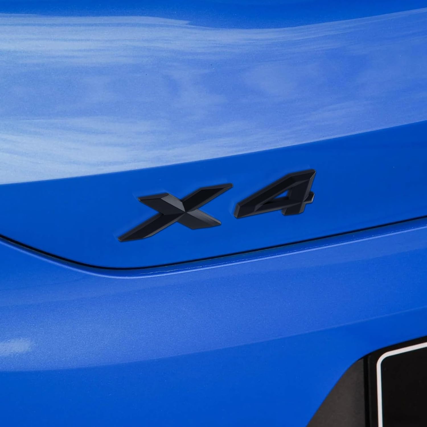 X4 – Adhesivo para insignia del emblema del fabricante original del equipo, para la tapa del maletero del automóvil, etiqueta de placa de