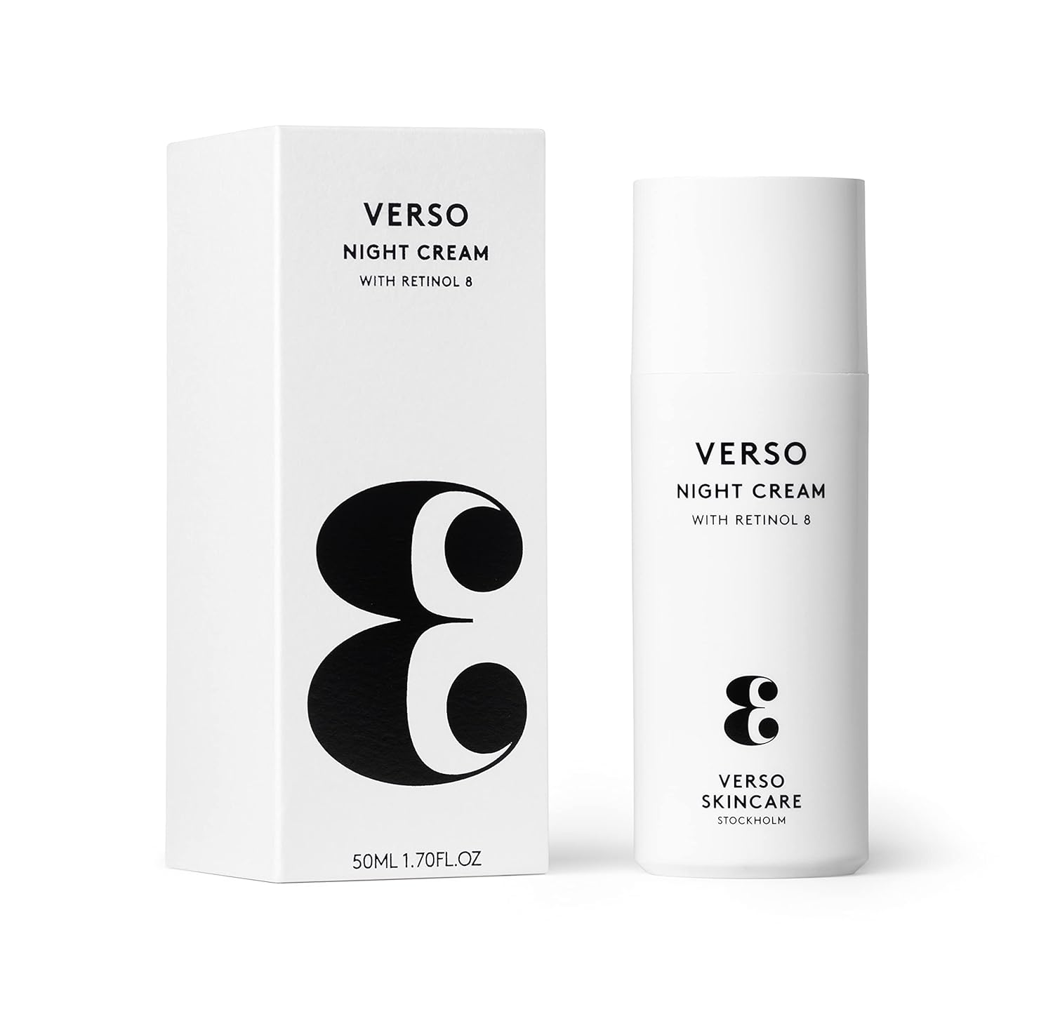 Verso Skin Care  Crema hidratante de noche  Crema de noche rejuvenecedora para rostro y cuello para piel joven  Cuidado facial fácil (1.6 fl oz)