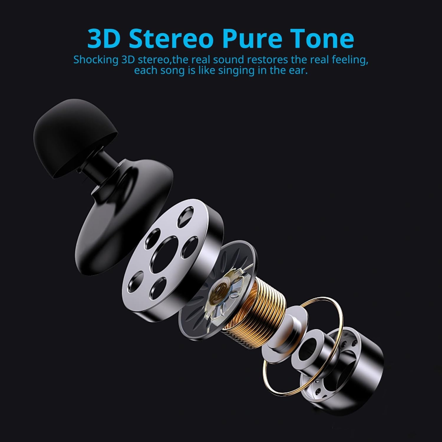 Auriculares intraurales con cable, auriculares con micrófono, auriculares con aislamiento de ruido, espuma viscoelástica para iPhone, Samsung,
