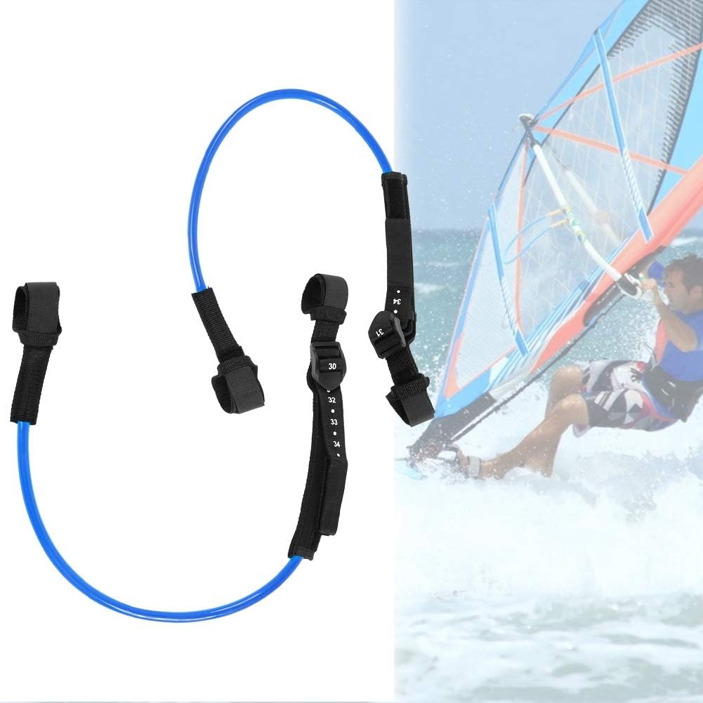 EVTSCAN Cuerda de correa de surf, 2 unidades de 28 a 34 pulgadas, color negro, ajustable, para tabla de surf, para equipo de windsurf