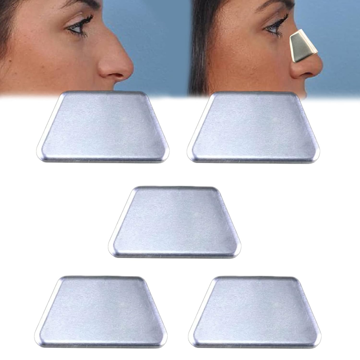 Férulas nasales de aluminio, protector externo de soporte nasal para rinoplastia septoplastia Sur-Gery, fractura de soporte nasal,