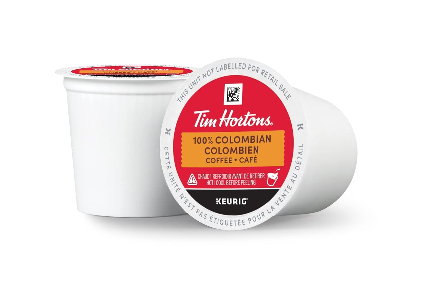 Tim Hortons Café colombiano, cápsulas Keurig K-Cup de una sola porción, tostado medio oscuro, 30 unidades Importado de Canadá