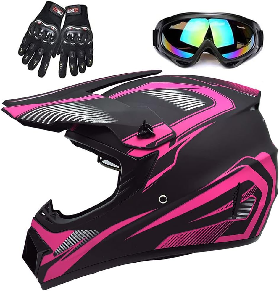 Casco para adultos de 4 ruedas, casco de motocross DOTFMVSS-218, cómodo y transpirable, casco completo para locomotoras utilizadas en todas las