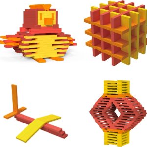 MiDeer Bloques de construcción de pintura a base de agua para niños a partir de 4 años, juguetes de madera no tóxicos para niños de 4 años en MiDeer Bloques de construcción de pintura a base de agua para niños a partir de 4 años, juguetes de madera no tóxicos para niños de 4 años en