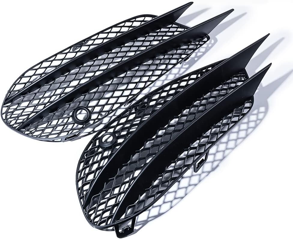 Corp 2X Parachoques delantero inferior antiniebla rejilla izquierda derecha compatible con Mercedes Clase C W205 Sedan C205 Coupé A205 Convertible