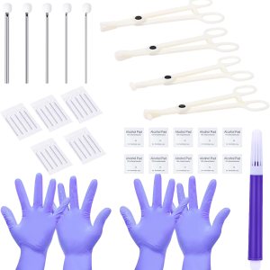 DJCIW Kit de agujas de perforación mixtas para el cuerpo con abrazaderas de perforación desechables, herramientas de precisión para cartílago de DJCIW Kit de agujas de perforación mixtas para el cuerpo con abrazaderas de perforación desechables, herramientas de precisión para cartílago de