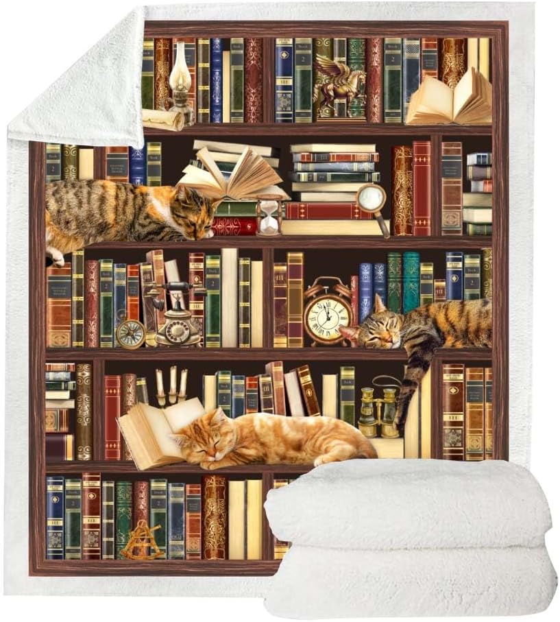 Manta de lectura, regalos para amantes de los libros, regalos para mujeres amantes de los libros, manta de regalos de bibliotecario, ideas de