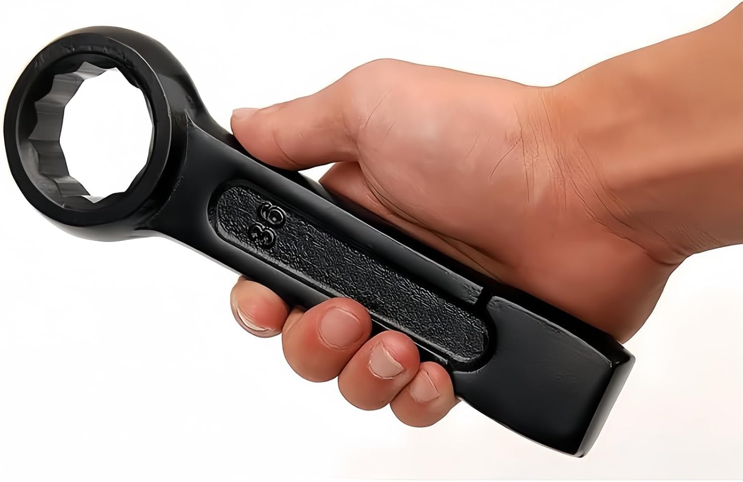 Unifizz Llave de anillo de aleación de acero de 1.181 in Llave de percusión recta Torx llave inglesa, llave de golpeo de extremo de caja, color