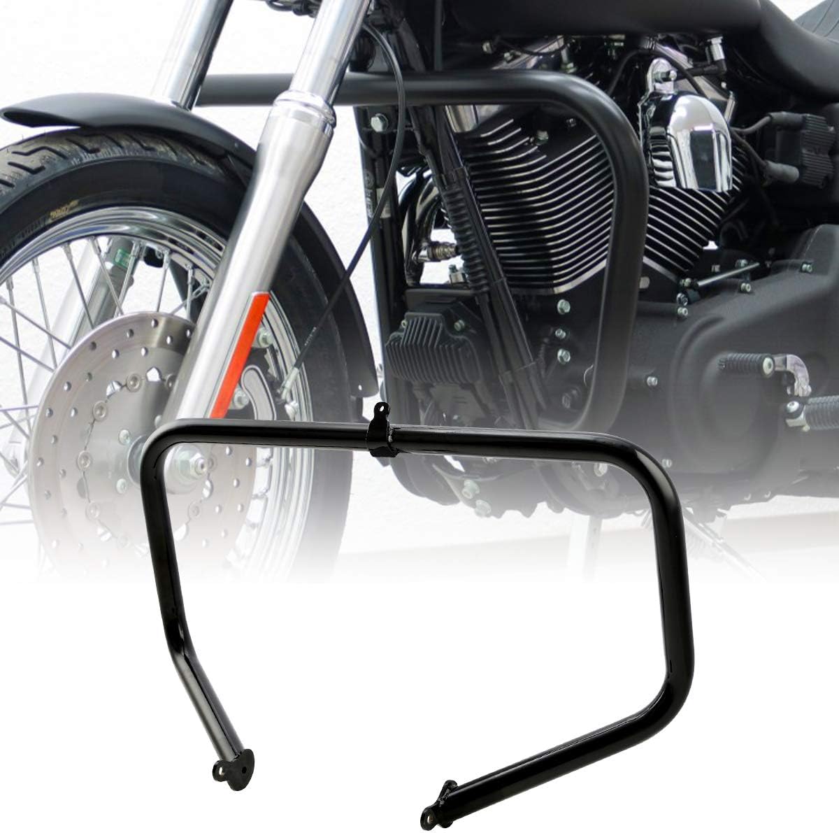XMT MOTO – Barra protectora de motor de 1.38 pulgadas para Harley Davidson Touring Street Road Glide Electra Glide 2009 2020, color negro