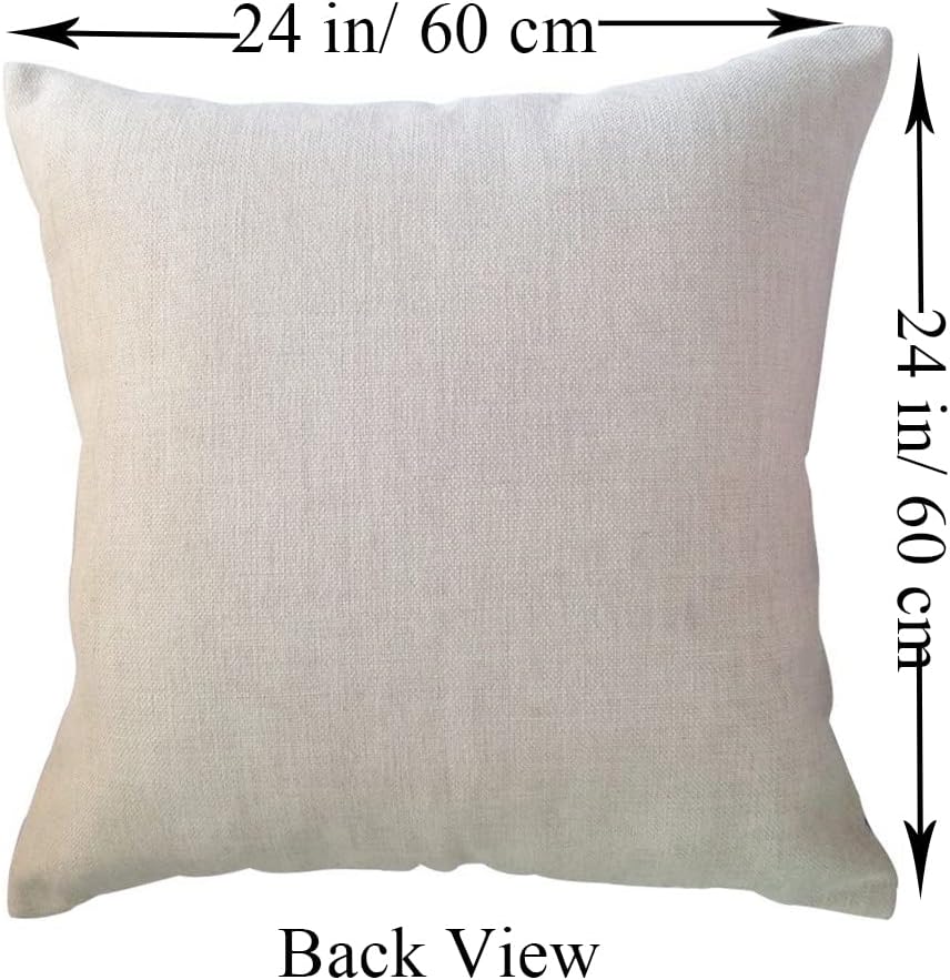 MEHOTOP Fundas de almohada de calabaza naranja de 24 x 24 pulgadas, fundas de almohada rústicas de granja, calabazas de acuarela, hojas de arce,