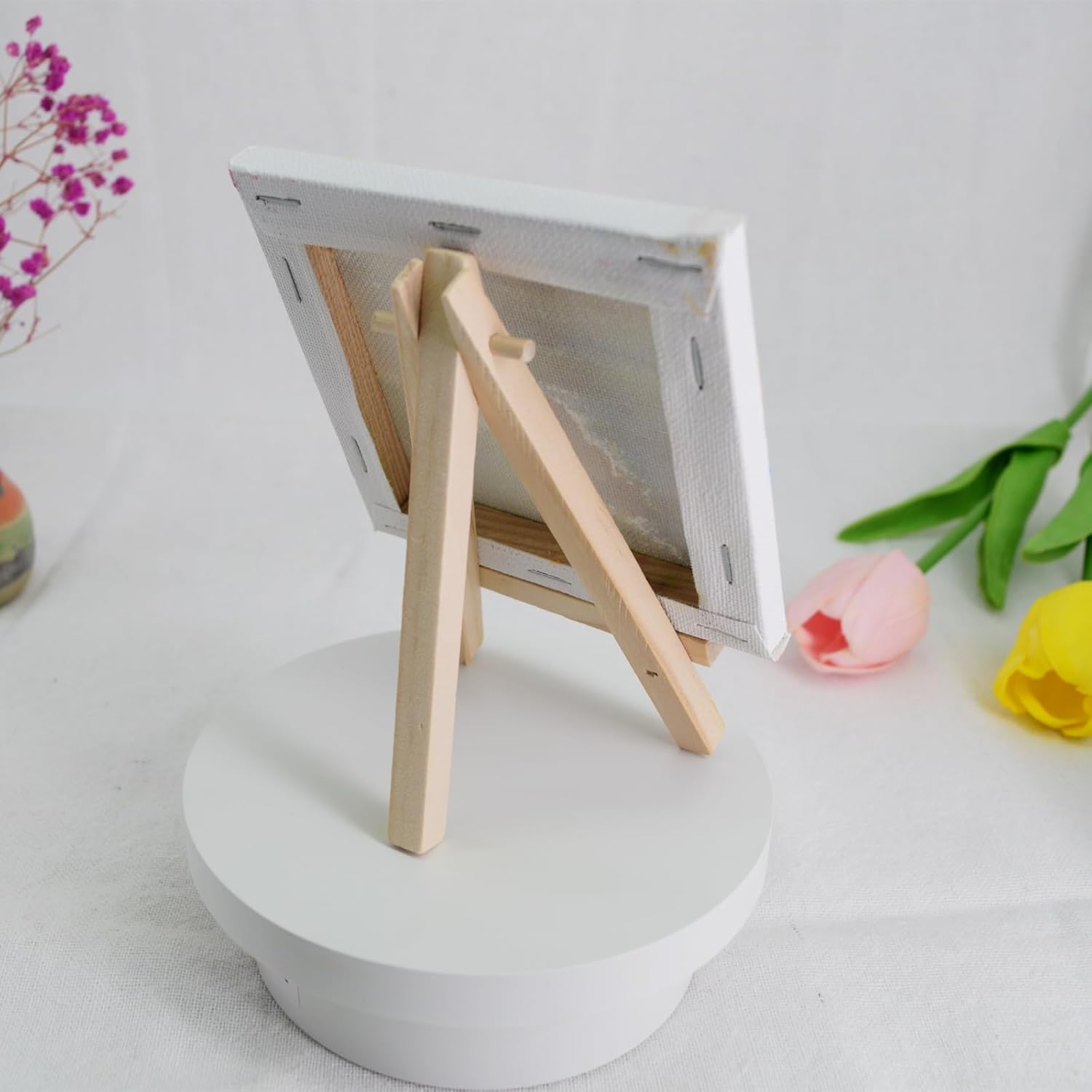 Mini caballete de mesa de 5 pulgadas, soporte de caballete de mesa de 5 pulgadas, letreros de boda, soporte de placa de caballete de madera,