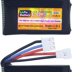 sea jump Batería Lipo de 2 piezas de 7.4 V 600 mAh 35C 2S con enchufe Molex adecuada para FMS FCX24 RC coches, camiones, vehículos eléctricos de sea jump Batería Lipo de 2 piezas de 7.4 V 600 mAh 35C 2S con enchufe Molex adecuada para FMS FCX24 RC coches, camiones, vehículos eléctricos de