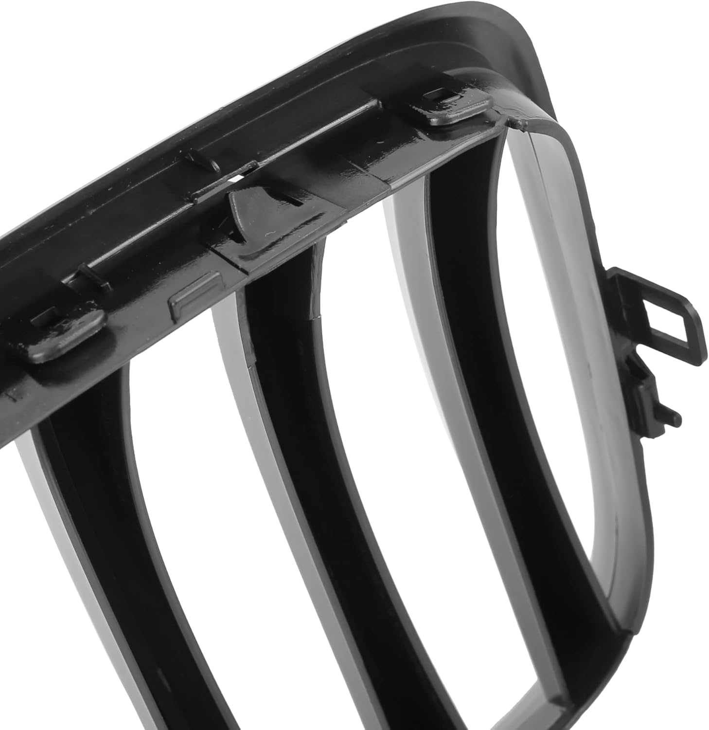 X AUTOHAUX Par de parrilla de riñón de capó frontal negro brillante para BMW E70 X5 E71 X6 4D 2007-2013