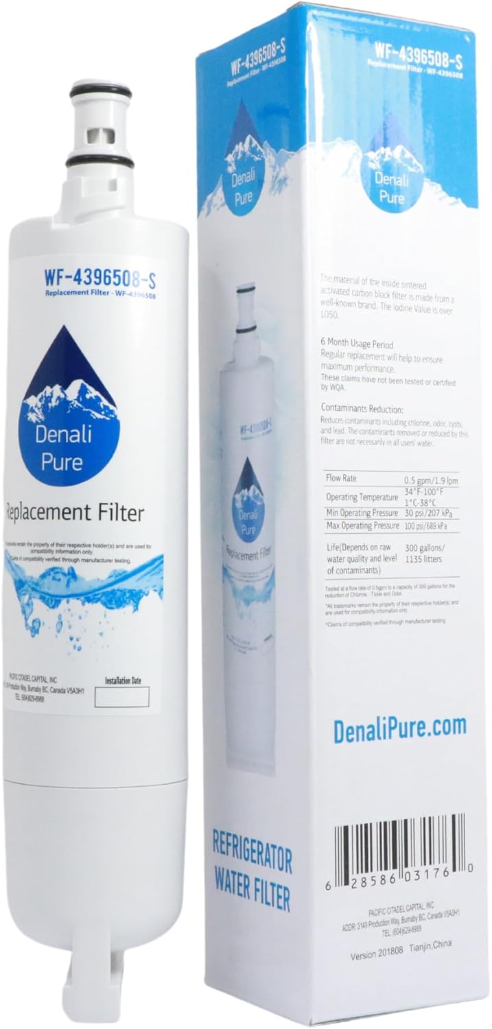 Repuesto para Whirlpool gd2shaxkb01Filtro de agua para neveracompatible Whirlpool 4396508, 4396510nevera cartucho de filtro de agua