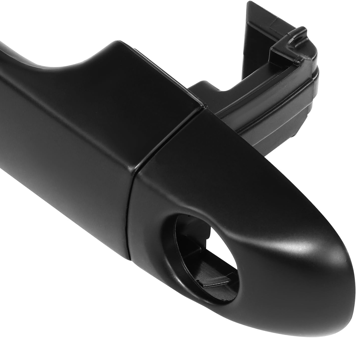 DNA MOTORING Manija de puerta exterior delantera izquierda compatible con Kia ForteKoup 09-13, con ojo de cerradura, negro, OEM-DHO-01246