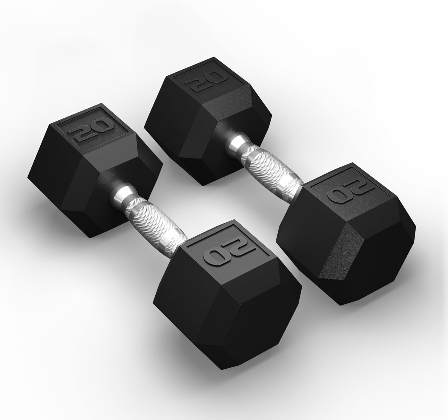 GRETERST Juego de mancuernas hexagonales con revestimiento de goma, pesas de mano para ejercicio y acondicionamiento físico para gimnasio en casa,