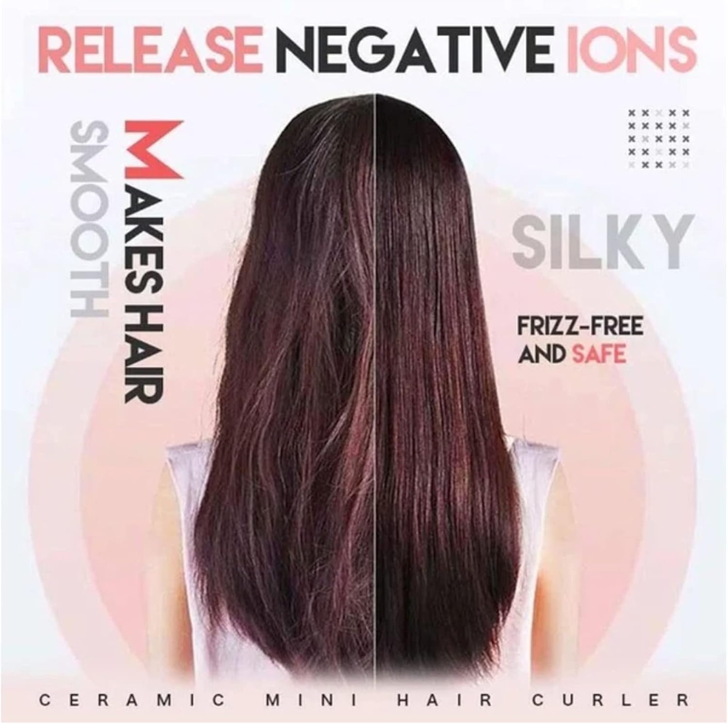 Werdeny – Mini rizador de pelo de cerámica para cabello corto, mini rizador de pelo para cabello corto y fino, mini rizador de cerámica 2 en 1 y