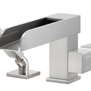 Grifo de bañera de montaje en cubierta de alto flujo con rociador de níquel cepillado cascada grifos de latón con ducha de mano Grifo de bañera de montaje en cubierta de alto flujo con rociador de níquel cepillado cascada grifos de latón con ducha de mano