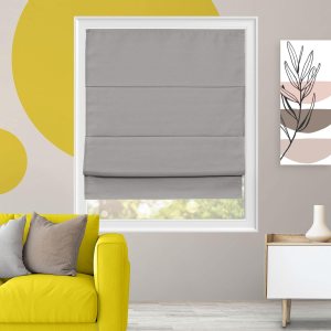 Doheny Platinum – Persianas romanas sin cordones para ventanas, tela de lino 100 % opacas, tratamiento para persianas de ventana, bloqueo UV, Doheny Platinum – Persianas romanas sin cordones para ventanas, tela de lino 100 % opacas, tratamiento para persianas de ventana, bloqueo UV,