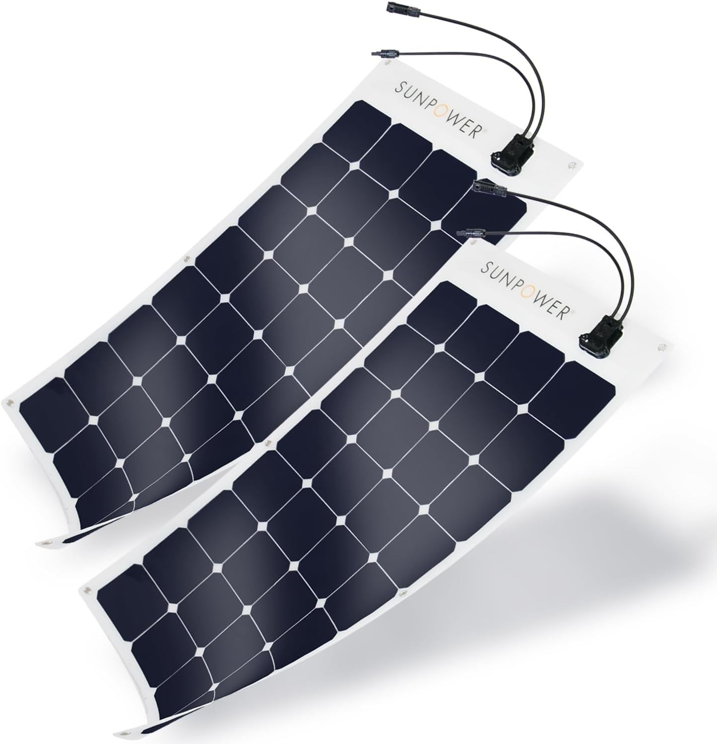 ExpertPower 2 paneles solares flexibles de 100 W  Módulo de alta eficiencia con células solares monocristalinas Maxeon para aplicaciones de carga de