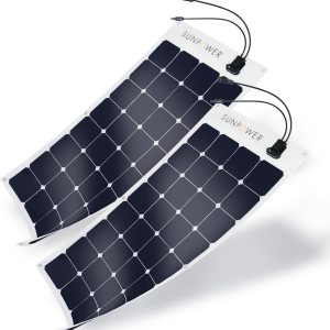 ExpertPower 2 paneles solares flexibles de 100 W Módulo de alta eficiencia con células solares monocristalinas Maxeon para aplicaciones de carga de ExpertPower 2 paneles solares flexibles de 100 W Módulo de alta eficiencia con células solares monocristalinas Maxeon para aplicaciones de carga de