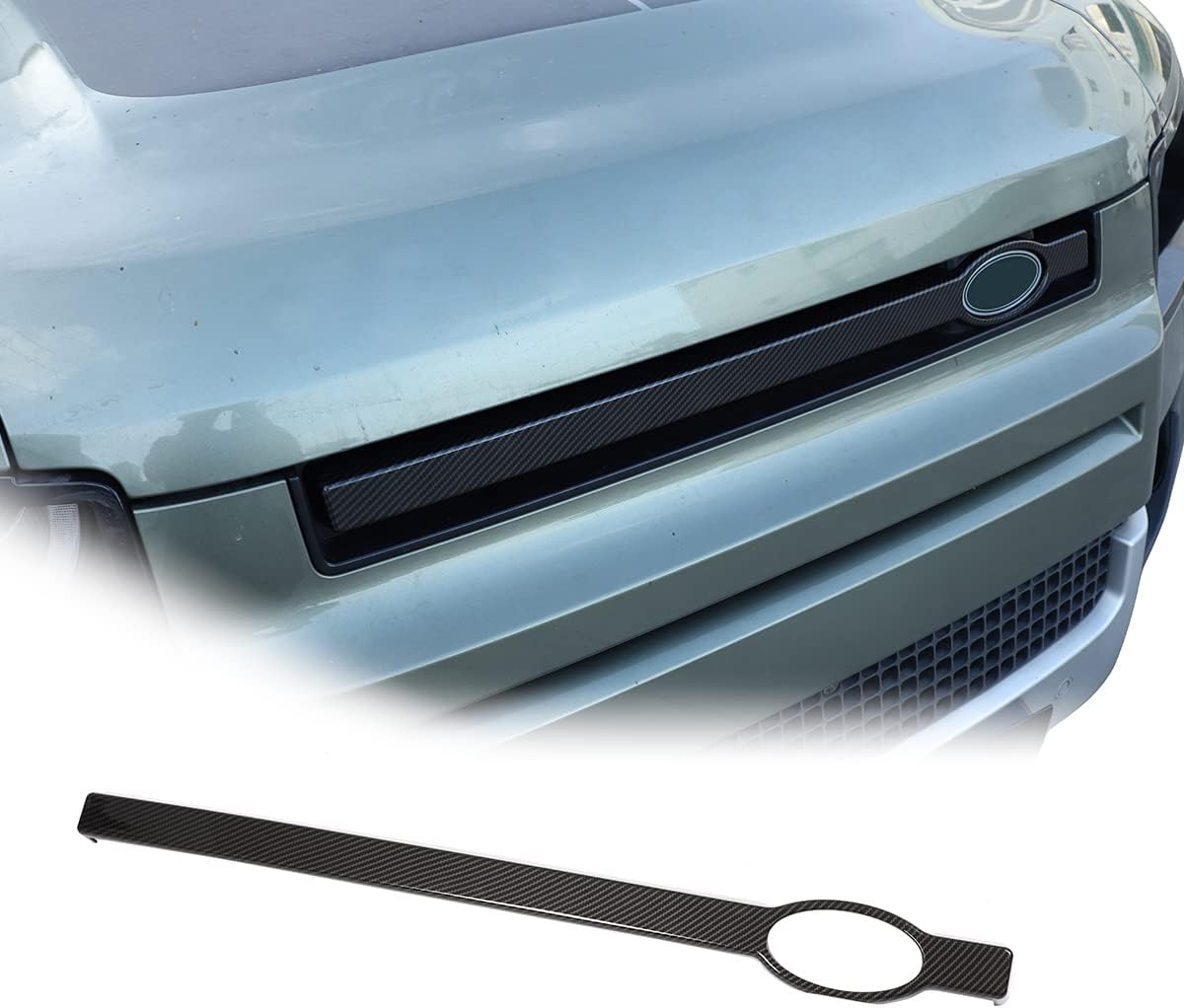 Tiras de rejilla delantera para Land Rover Defender 90 110 2020-2022 Tiras de ajuste de rejilla para marco de automóvil, calcomanías decorativas